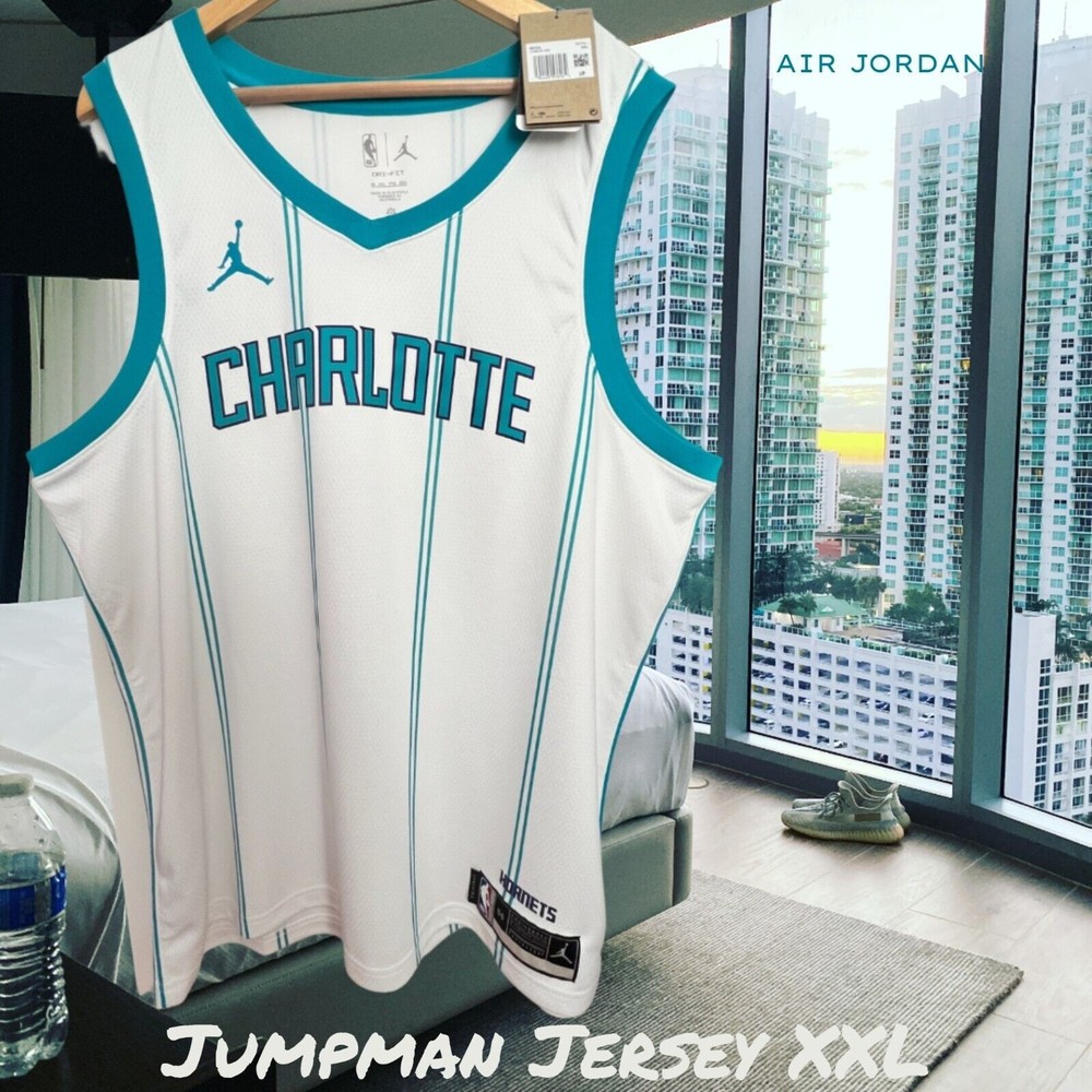 Nike Jordan Charlotte Hornet Icon NBA Swingman Jersey NEW Men Size 56 2XL